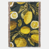 Citroen en blad patroon V Deken (Voorkant Verticaal)