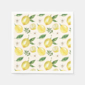 Citroen en Bladeren Patroon Servetten (Voorkant)
