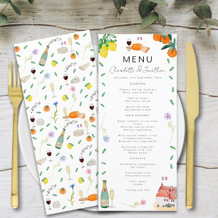 Citroen en Sinaasappel Franse Boho Citrus Bruiloft Menu