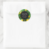 Citroen Etherische Olie Zakelijk Flessenetiket Ronde Sticker (Tas)