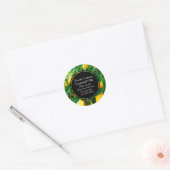 Citroen Etherische Olie Zakelijk Flessenetiket Ronde Sticker (Envelop)