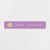 Citroen Fruit School Class Lunch Naam Nummer Label (Design 1)