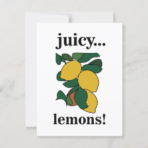 Citroen Geel Fruit Briefkaart