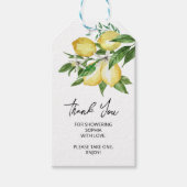 Citroen groen gunst cadeau Label Cadeaulabel (Voorkant)