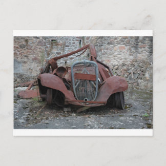 Citroen in Oradour France Briefkaart