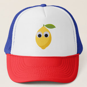 Citroen Karakter, zoet fruit met googly ogen Trucker Pet