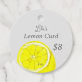 Citroen Label Condiment Zelfgemaakte Sauzen Prijs (Voorkant)