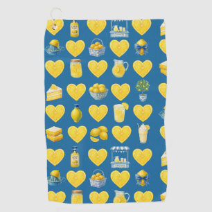 Citroen Liefde Patroon Golfhanddoek