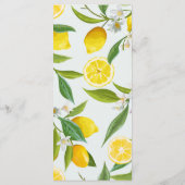 Citroen Main Squeeze Menu Kaart (Achterkant)