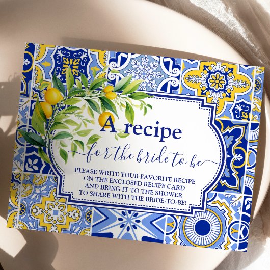 Citroen Main Squeeze Vrijgezellenfeest Recept Informatiekaartje