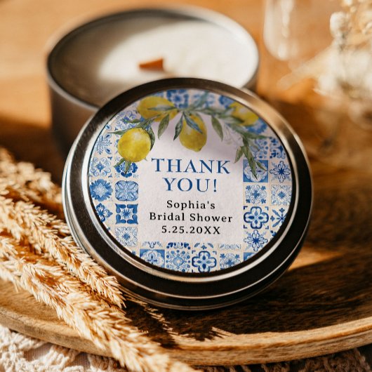 Citroen Mediterraan Blauw Tegeltjes Stickers