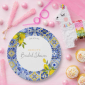 Citroen Mediterraanse Boho Boog Bruidsdiner Papieren Bordje (Feest)