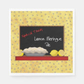 Citroen Meringue Taartpapier servetten (Voorkant)