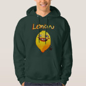 Citroen met een groene hoodie (Voorkant)