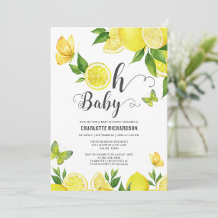 Citroen Oh Baby Citrus Baby shower gepersonaliseer Kaart