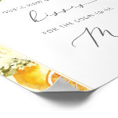 Citroen raad hoeveel kussen bruidsfeest spel pos poster (Hoek)