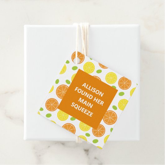 Citroen & Sinaas Bruiloft Bruidsfeest Hoofdknijper Bedankjes Labels (In situ)