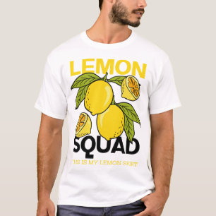 Citroen Squad Grappige limonade Zomer Citrus Fruit T-shirt