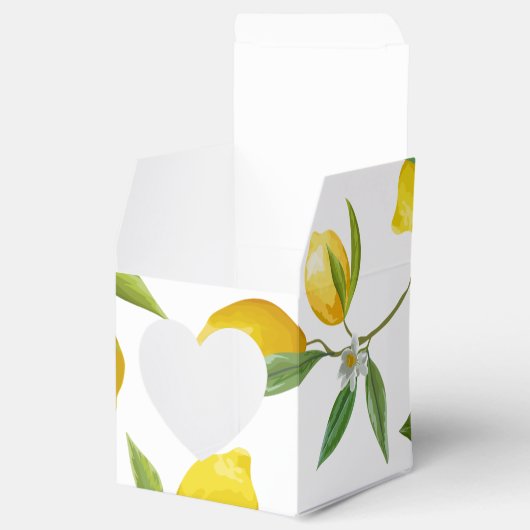 Citroen thema vrijgezellenfeest gunst box bedankdoosjes (Geopend)