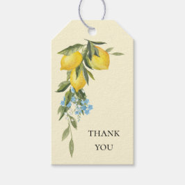 Citroen Themaproduct Bruiloftsfeest Favor Tag Cadeaulabel