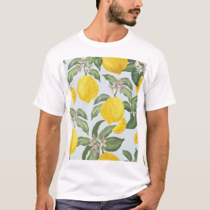 Citroen Tropisch Fruit  Patroon T-shirt
