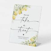 Citroen Trouw Navy Neem Een Treat Bord Reclamebord Met Voetstuk (Voorkant)