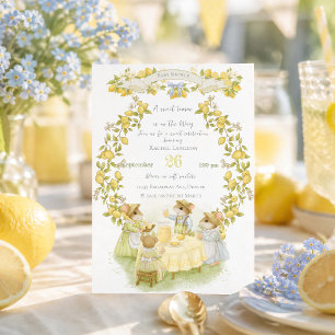 Citroen Tuin met Muizen Baby Shower Kaart