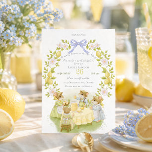 Citroen Tuin met Muizen Baby shower Kaart