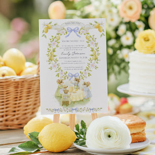Citroen Tuin met Muizen Baby Shower Kaart