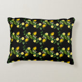 Citroen tuin zomer patroon accent kussen (Achterkant)