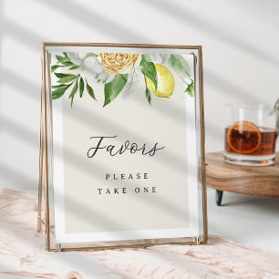Citroen Vrijgezellenfeest voordeel tafel teken Poster