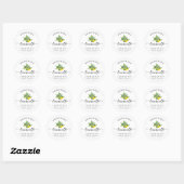 Citroen Waterverf Limoncello Ronde Sticker (Vel)