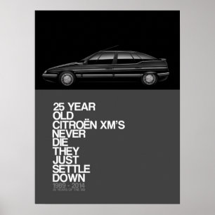 Citroen XM 25e Jubileum Poster