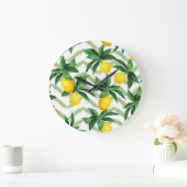 Citroen zigzag:  handgetekend patroon. grote klok (Huis)