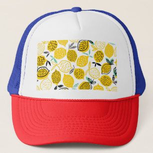 Citroen Zomer Ontwerp Illustratie Trucker Pet