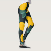 Citroenbloemen, zomertextuur. leggings (Rechts)