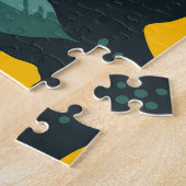 Citroenbloemen,  zomertextuur. legpuzzel (Zijkant)