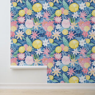 Citroenbloesem Pastels Behang