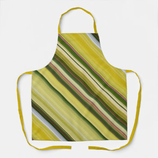 Citroenboom geel en groene streep schort