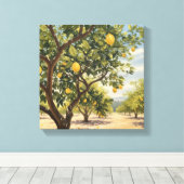 citroenboomgaarden canvas afdruk (Insitu (Houten vloer))