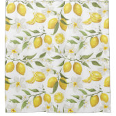  citroenboompatroon douchegordijn (Voorkant)