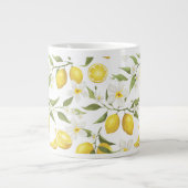 citroenboompatroon extra grote beker (Voorkant)