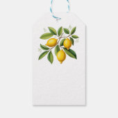 Citroenbranche Elegant Cadeaulabel (Achterkant)