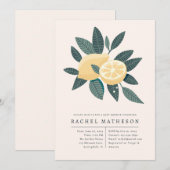 citroenen baby shower kaart (Voorkant / Achterkant)