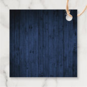 Citroenen Blauw Hout Limoncello Bedankt Vierkant T Bedankjes Labels (Achterkant)