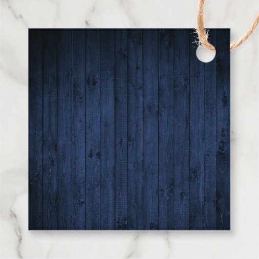 Citroenen Blauw Hout Limoncello Bedankt Vierkant T Bedankjes Labels (Achterkant)