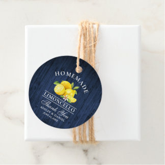 Citroenen Blauw Hout Limoncello Dank u Twine Label