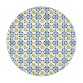 Citroenen & Blauw Marokkaans Tegel Patroon Snijplank