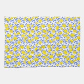 Citroenen Blauw Mediterraan Theedoek (Horizontaal)