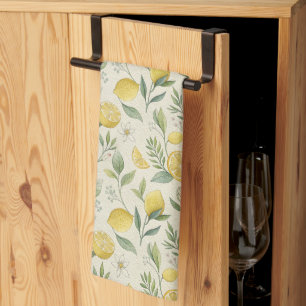 Citroenen & Bloemen Patroon Keuken Handdoek